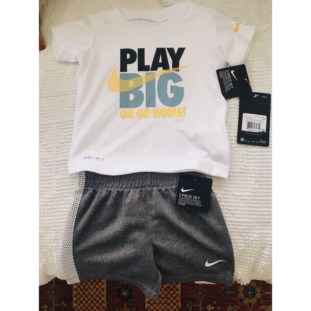 Nike Dri-Fit 2PC 12 Month Black Heather